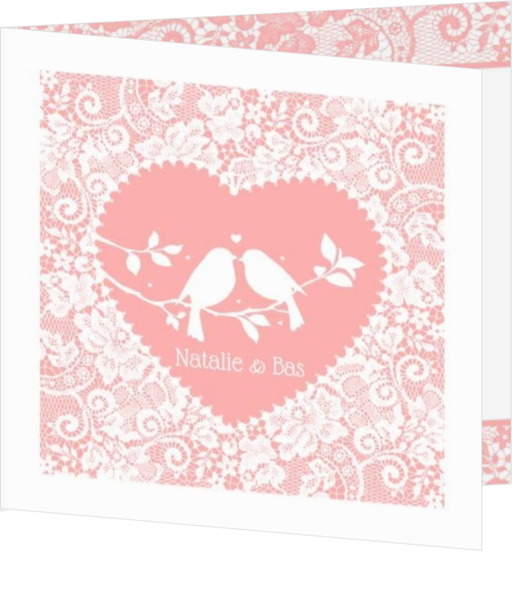 Romantische trouwkaarten - kaart 126005BEA