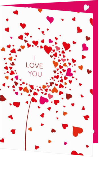 Romantische diverse kaartontwerpen - Wenskaart - Spread the love AVA6002B