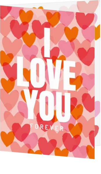 Liefdeskaart bestellen - Wenskaart - Forever Love AVA6003B