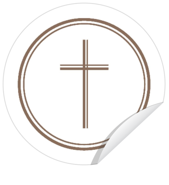 Religieus - kaart Rouw sluitzegel - Kruis AVA800201