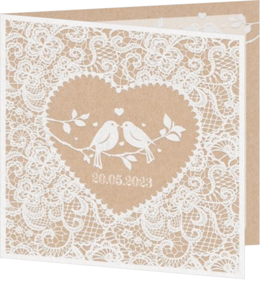 Bohemian stijl trouwkaarten - kaart 202033-00