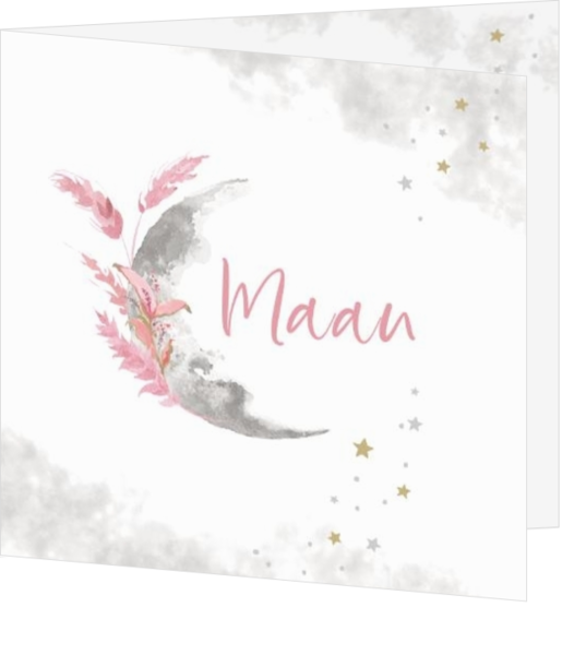 Geboortekaartjes met bloemen designs - kaart 211023-00