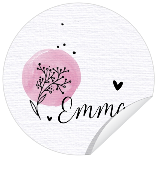 Communie Sticker Emma - Aquarel cirkel