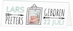 Moderne geboortekaartjes ontwerpen - kaart 300413