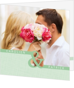 Moderne trouwkaarten bestellen - kaart 124126BA