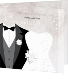 Romantische trouwkaarten - kaart 124148BA