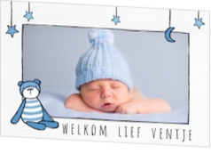 Trendy geboortekaartjes - kaart Beertje 318006