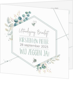 Bruiloft uitnodigingen collectie - kaart 202008-00