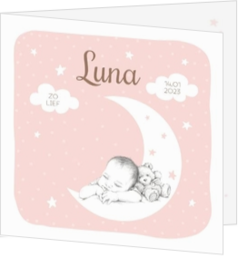 Lieve geboortekaartjes ontwerpen - kaart 211022-00