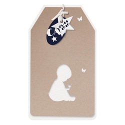 Geboortekaartjes met Silhouet - kaart 717040