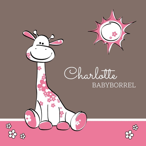 Roze giraffe 11409710 Voorkant