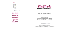 Ella Marie   Fotokaart met beertjes  Binnenkant